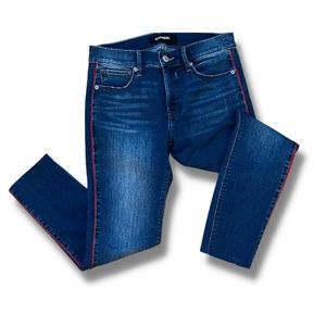 EXPRESS Mid Rise Ankle Leggings Jeans